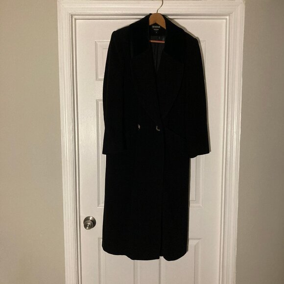 Ladies Braefair Black Wool Winter Dress Coat Size 4/6 - Picture 1 of 7